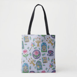 Beauty and the Beast Book Girl Tote B トートバッグ