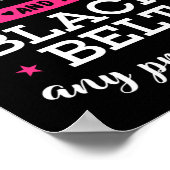 Beauty Brain And A Black Belt Any Problems Karate  ポスター (角)