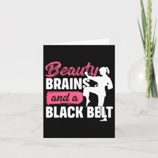 Beauty Brains And A Black Belt Martial Arts Karate カード