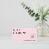 Beauty Business Promotional Gift Certificate コーリングカード (スタンド正面)