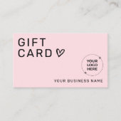 Beauty Business Promotional Gift Certificate コーリングカード (正面)