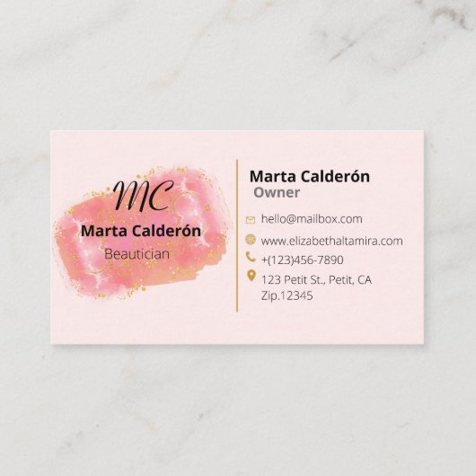 beauty_bussinesCard 名刺 (裏面)