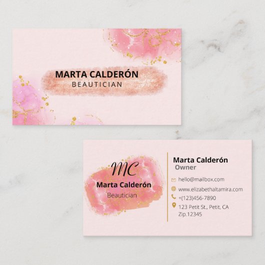 beauty_bussinesCard 名刺 (正面/裏面)