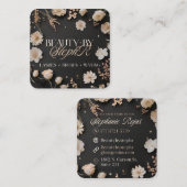 Beauty By Steph R Custom Ordered Square Business C スクエア名刺 (正面/裏面)