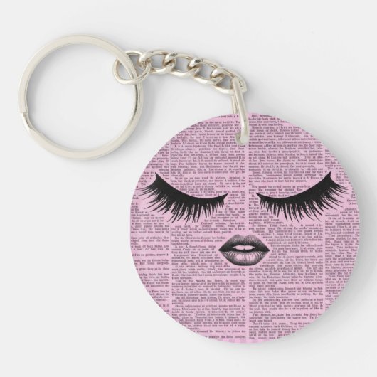 Beauty Fashion Art Acrylic Keychain キーホルダー (正面)
