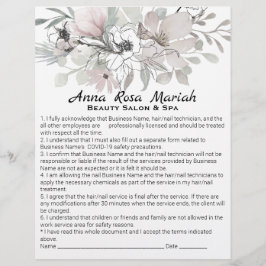 *~*  Beauty Floral Liability Waiver Services チラシ