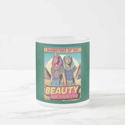 BEAUTY FOR YOUR LIFE フロストグラスマグカップ (中央)