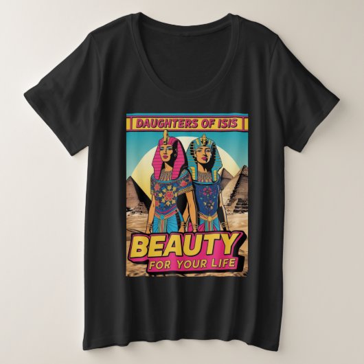 BEAUTY FOR YOUR LIFE プラスサイズTシャツ (デザイン正面)