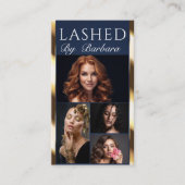 Beauty / Hair / Lashes / Nails 4-Photo QR code 名刺 (正面)