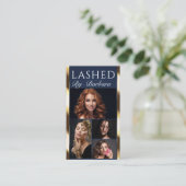 Beauty / Hair / Lashes / Nails 4-Photo QR code 名刺 (スタンド正面)