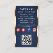 Beauty / Hair / Lashes / Nails 4-Photo QR code 名刺 (裏面)