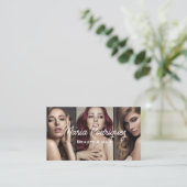 Beauty & Hair Salon Business Card 名刺 (スタンド正面)