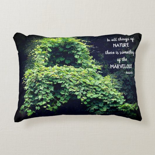 Beauty In Nature Vines Inspirational Quote  アクセントクッション (正面)