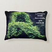Beauty In Nature Vines Inspirational Quote  アクセントクッション (裏面)