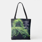 Beauty In Nature Vines Inspirational Quote  トートバッグ (裏面)