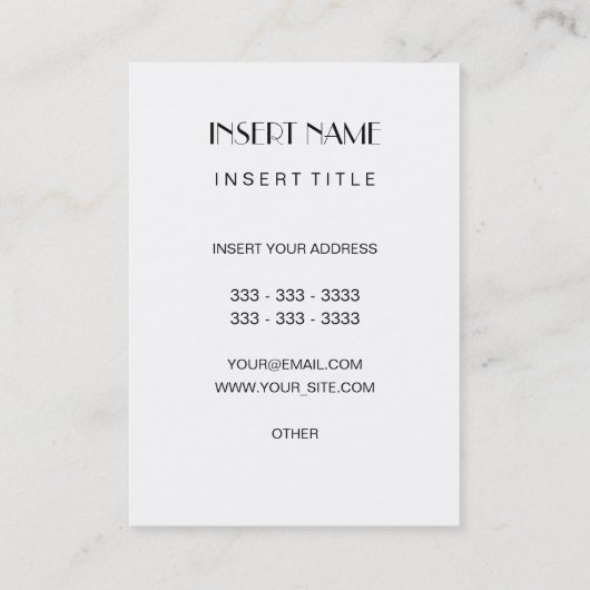 Beauty Influencer 名刺 (裏面)