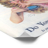 Beauty Insurance Advertisement ポスター (角)