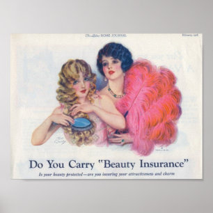 Beauty Insurance Advertisement ポスター