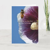 Beauty is Bee Flower (photography by me) カード (正面)