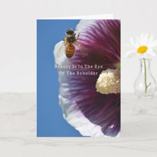 Beauty is Bee Flower (photography by me) カード (小さな植物)