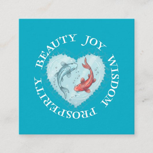 Beauty , Joy, Wisdom Prosperity Koi  エンクロージャーカード (正面)