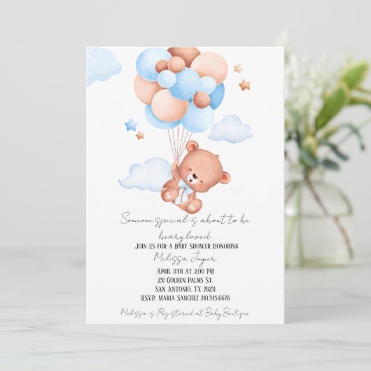 Beauty Loved Baby Shower Invitation  招待状 (スタンド正面)