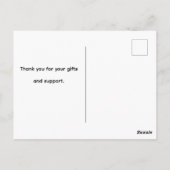 Beauty Loved Thank you card ポストカード (裏面)