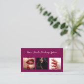 Beauty Nails Hair Makeup Salon Appointment Cards 名刺 (スタンド正面)