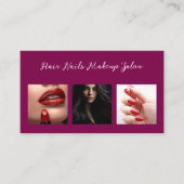 Beauty Nails Hair Makeup Salon Appointment Cards 名刺 (正面)