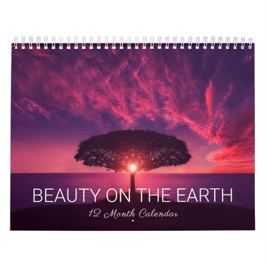 Beauty on the Earth Scenery and Animals Calendar カレンダー (カバー)