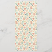 Beauty Pastel Ocean Starfish Custom Baby Shower メニュー (裏面)