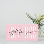 Beauty Professional Pastel Pink Gift Card (スタンド正面)