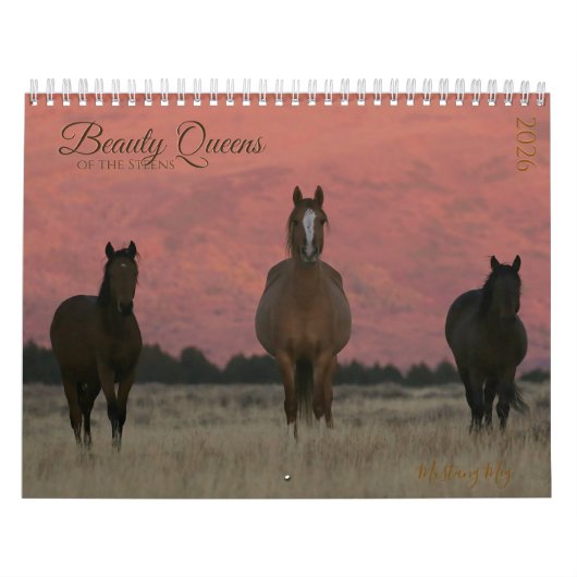 "Beauty Queens" MustangWild 2026 Calendar カレンダー (カバー)