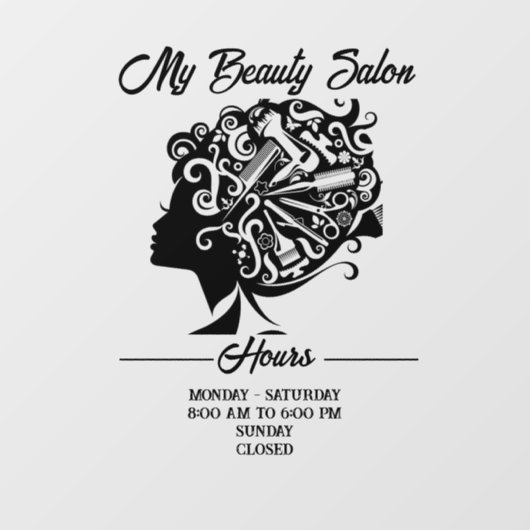 Beauty Salon ウィンドウサイン (シート)