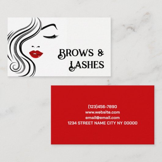 Beauty Salon 名刺 (正面/裏面)