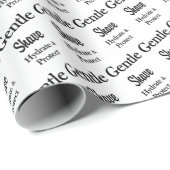 Beauty Salon, Barbershop Gentle Shave Hydrate ラッピングペーパー (ロールコーナー)