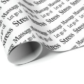 Beauty Salon, Barbershop Massage Let go of Stress ラッピングペーパー (ロールコーナー)