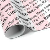 Beauty Salon, Barbershop Massage Let go of Stress ラッピングペーパー (ロールコーナー)