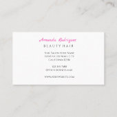  Beauty Salon Business Card 名刺 (裏面)