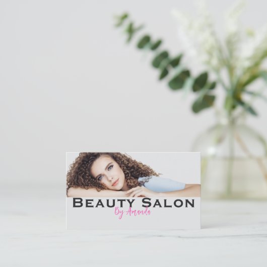  Beauty Salon Business Card 名刺 (スタンド正面)