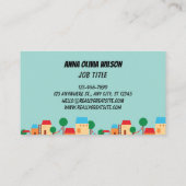 Beauty Salon Hairstylist Script Business Card 名刺 (裏面)