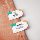 Beauty Salon Hairstylist Script Business Card 名刺