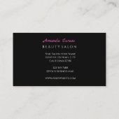Beauty Salon Lashed Business Card 名刺 (裏面)