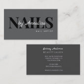 Beauty Salon Nails Business Card 名刺 (正面/裏面)