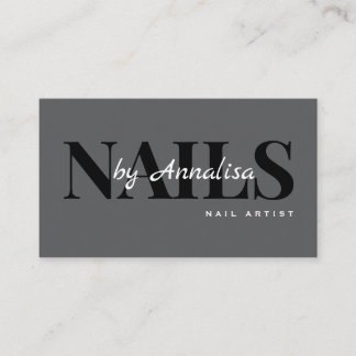 Beauty Salon Nails Business Card 名刺