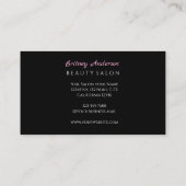 Beauty Salon Nails Business Card 名刺 (裏面)