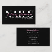 Beauty Salon Nails Business Card 名刺 (正面/裏面)
