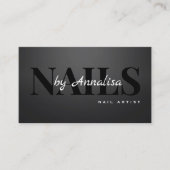 Beauty Salon Nails Business Card 名刺 (正面)