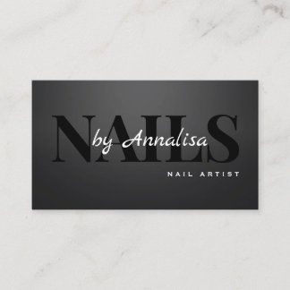 Beauty Salon Nails Business Card 名刺
