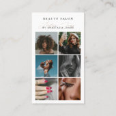 Beauty Salon Photo Feed Social Media QR Code 名刺 (裏面)